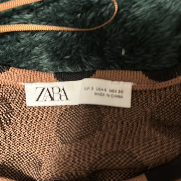 Tan and Black Polka Dot Dress - Picture 6 of 6